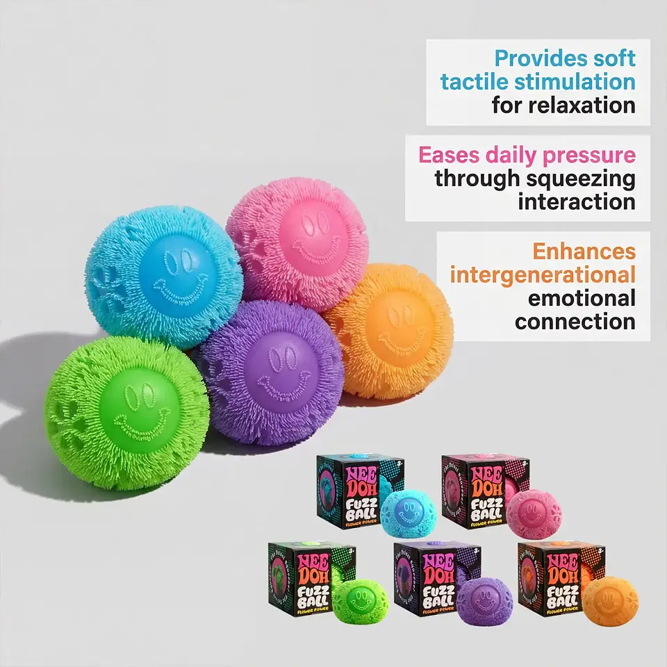 Fuzz Ball Desktop Stress Ball – Decompression Toy 21
