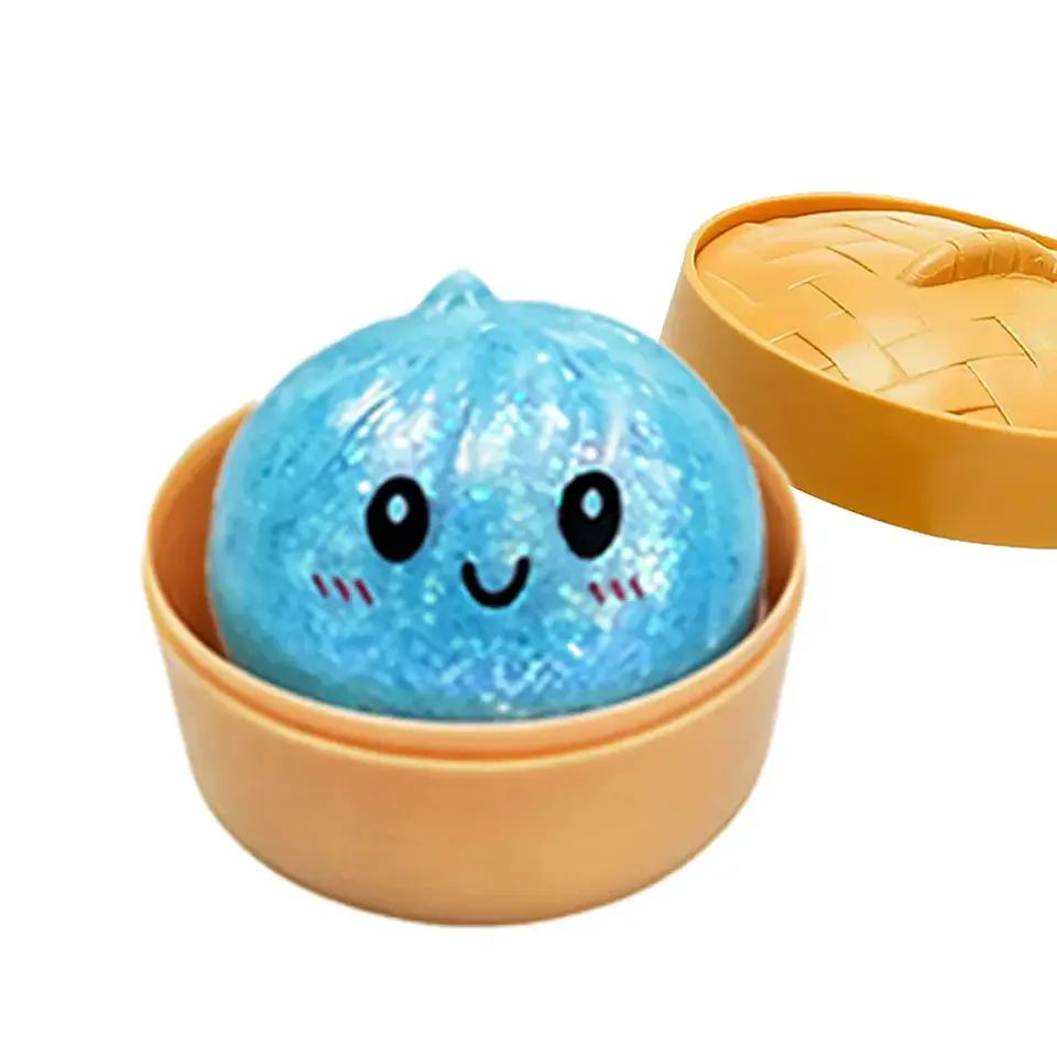 Glitter Dumpling Squishy Toy – Soft TPR 30