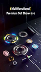 Metal Push-Slide Fidget Toy – Magnetic EDC - thumbnail 21