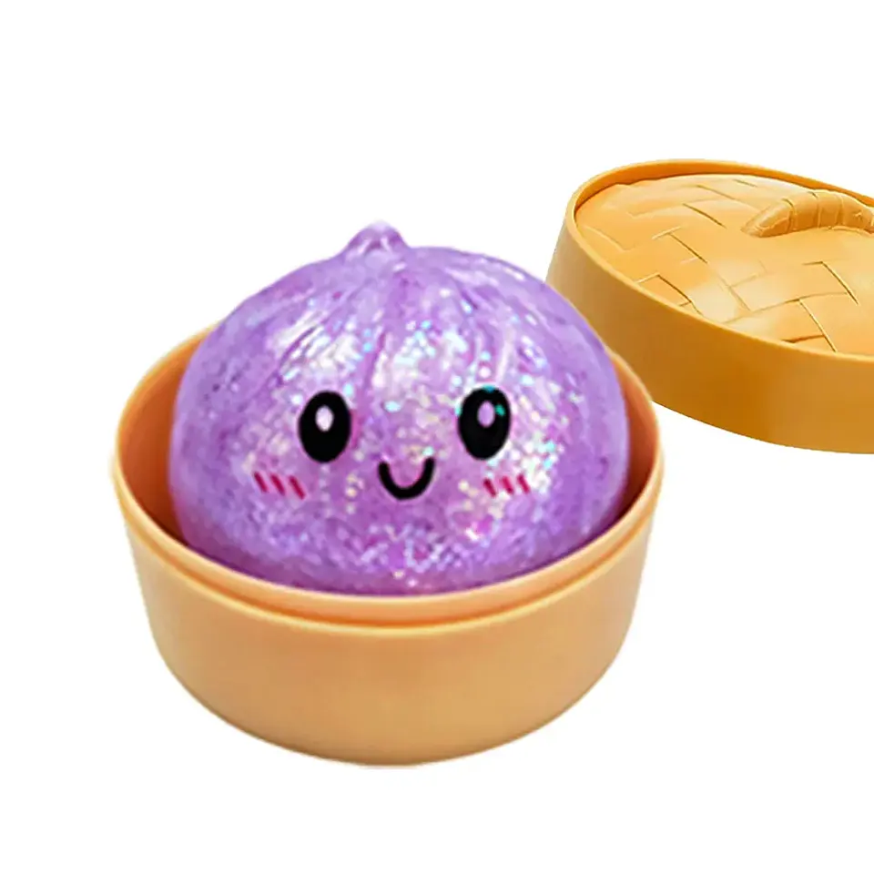 Glitter Dumpling Squishy Toy – Soft TPR 31