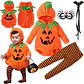 Pumpkin Cosplay Baby Costume – Halloween Jumpsuit - thumbnail 1