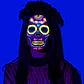 Fluorescent Face Tattoo Stickers – Halloween - thumbnail 2