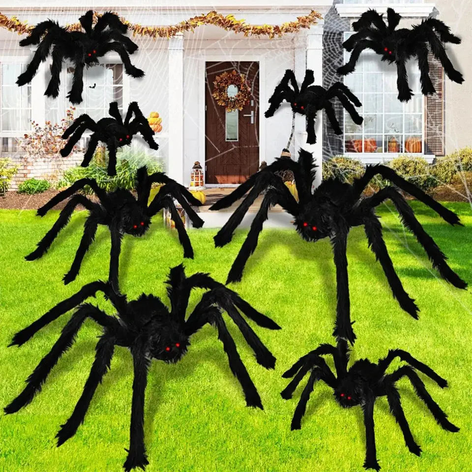 Giant Plush Spider – Halloween Decoration 2