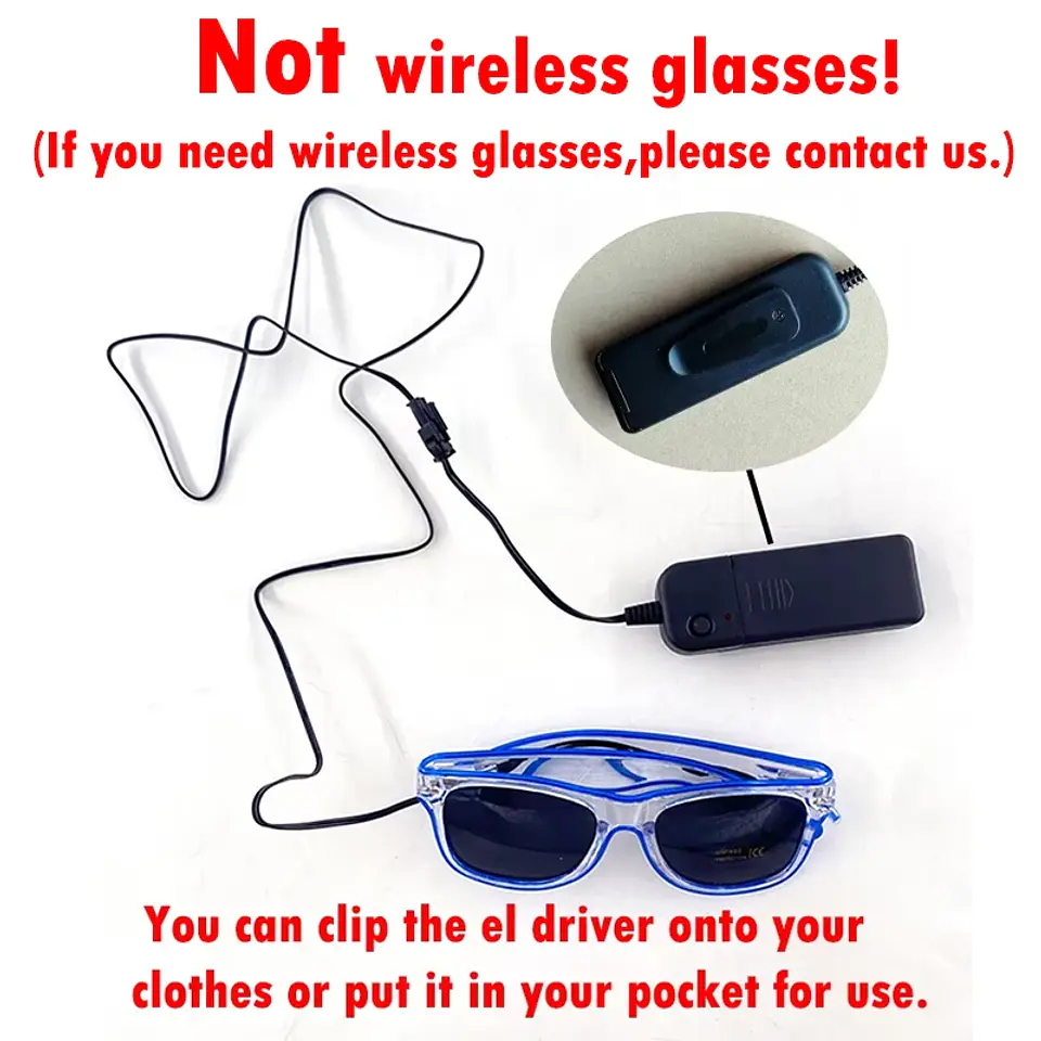LED Glow Glasses – EL Wire Party Accessory 47