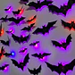 3D LED Bat Spider Night Light – Halloween Decor - thumbnail 1