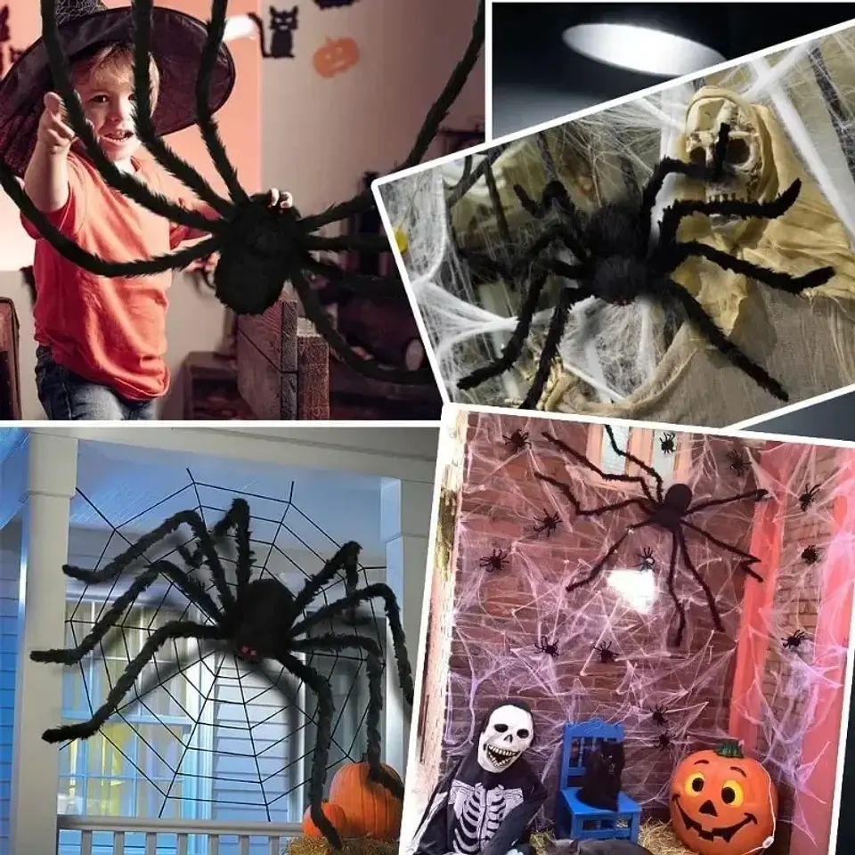 Giant Plush Spider – Halloween Decoration 5