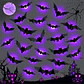 3D LED Bat Spider Night Light – Halloween Decor - thumbnail 2