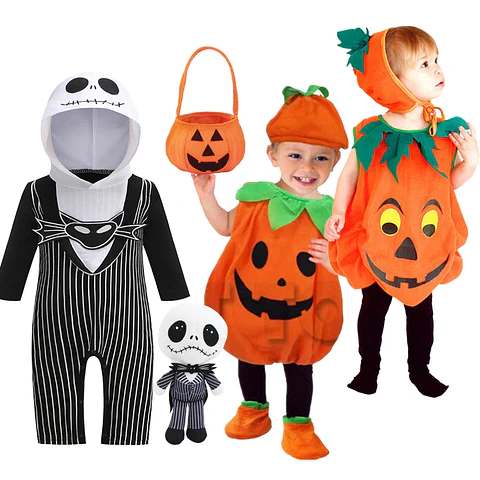 Pumpkin Baby Costume Set – Halloween Cosplay