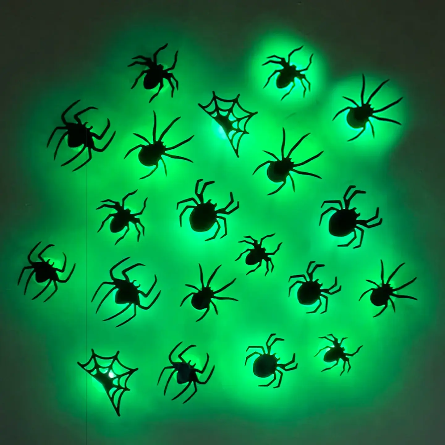 3D LED Bat Spider Night Light – Halloween Decor 3