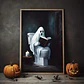 Retro Ghost Canvas Print – Halloween Wall Art - thumbnail 3