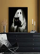Retro Ghost Canvas Print – Halloween Wall Art - thumbnail 4