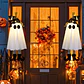 LED Light-Up Witch & Ghost Hanging Ornaments - thumbnail 3