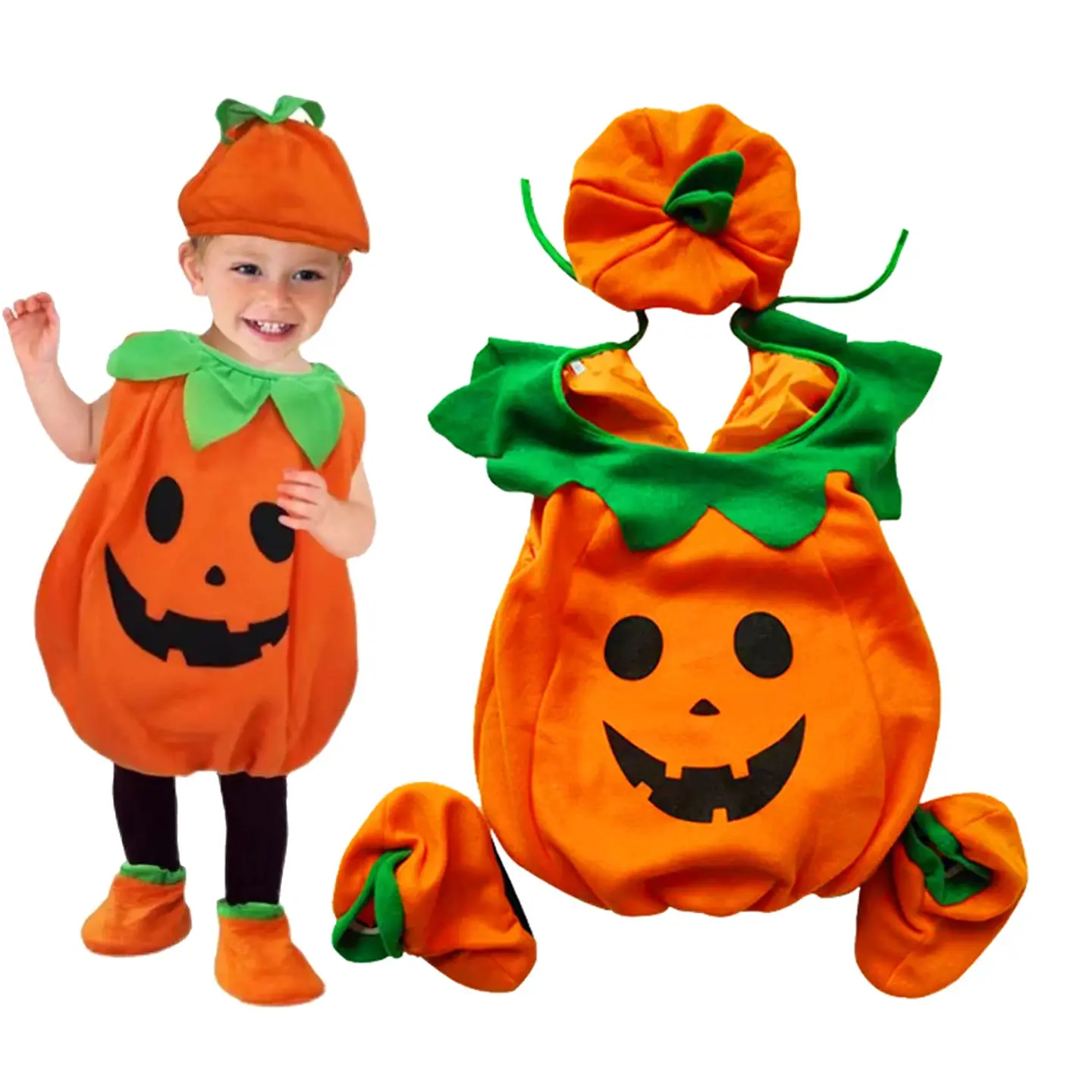 Pumpkin Baby Costume Set – Halloween Cosplay 3
