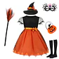 Witch Costume Set for Kids – Halloween Cosplay - thumbnail 1