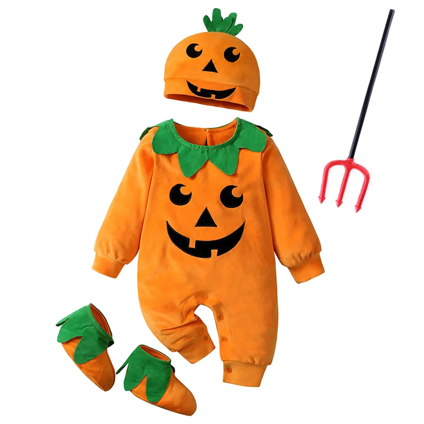 Pumpkin Cosplay Baby Costume – Halloween Jumpsuit 7