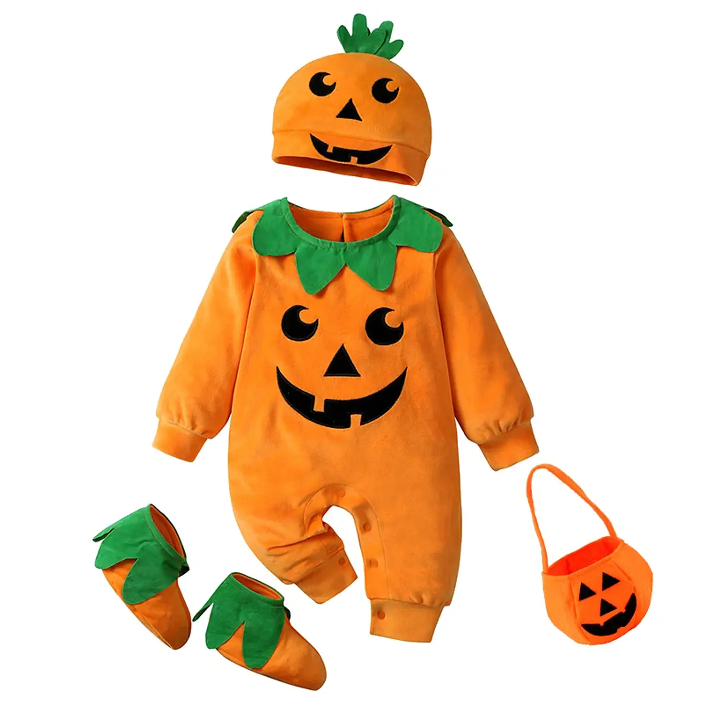 Pumpkin Cosplay Baby Costume – Halloween Jumpsuit 10