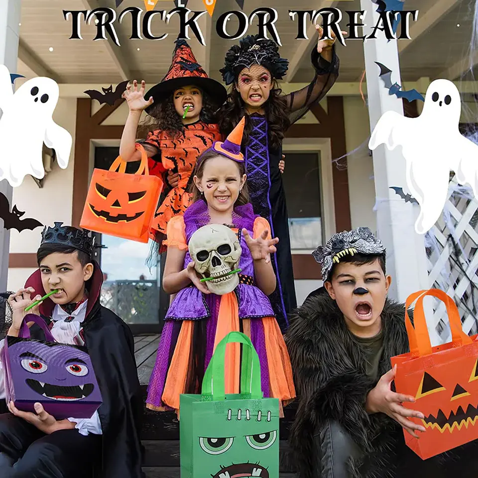 Pumpkin & Ghost Candy Bags – Halloween Party Favors 4