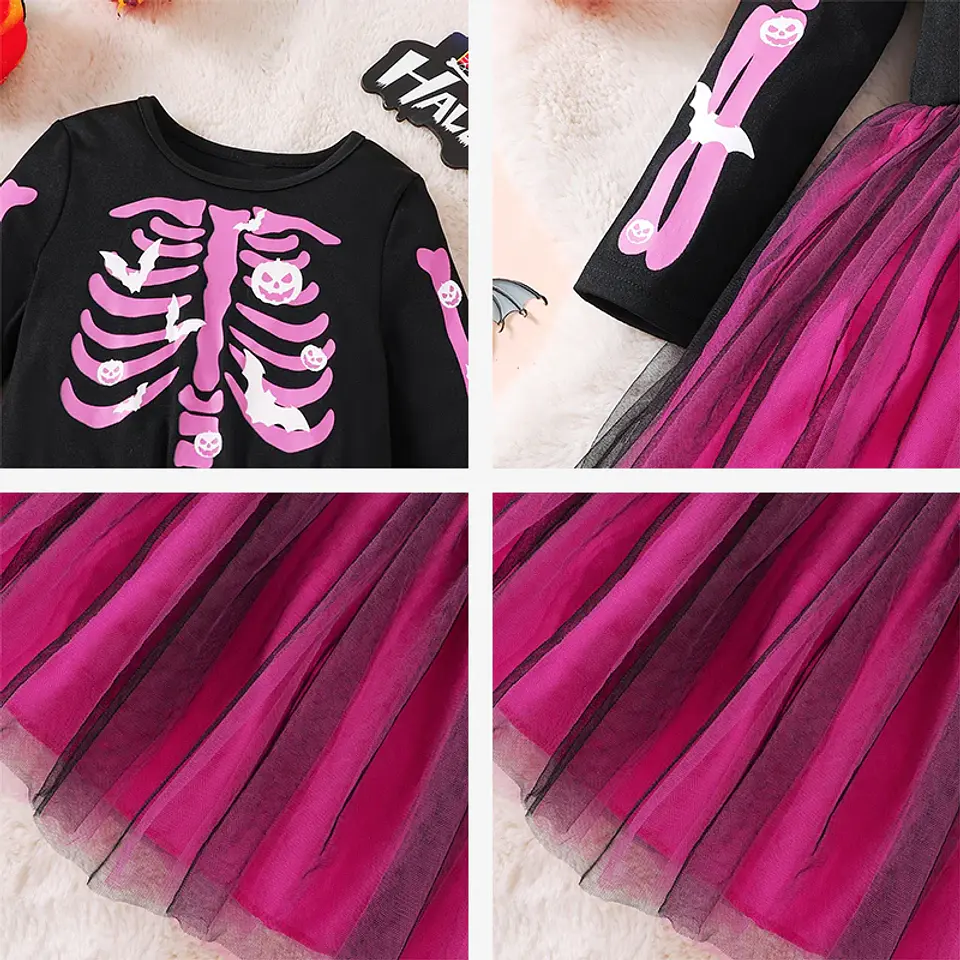 Rainbow Skeleton Dress – Glow-in-Dark Halloween 5