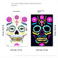 Fluorescent Face Tattoo Stickers – Halloween - thumbnail 6