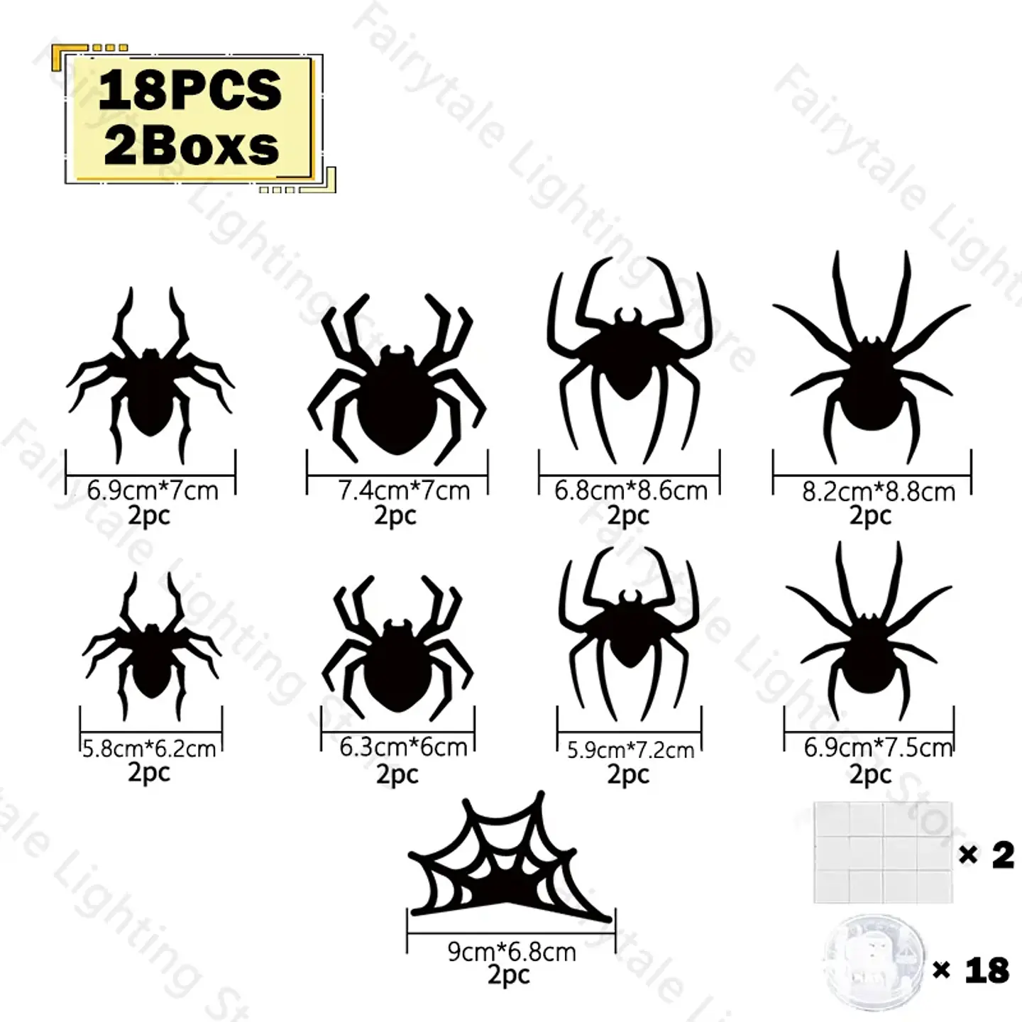 3D LED Bat Spider Night Light – Halloween Decor 8