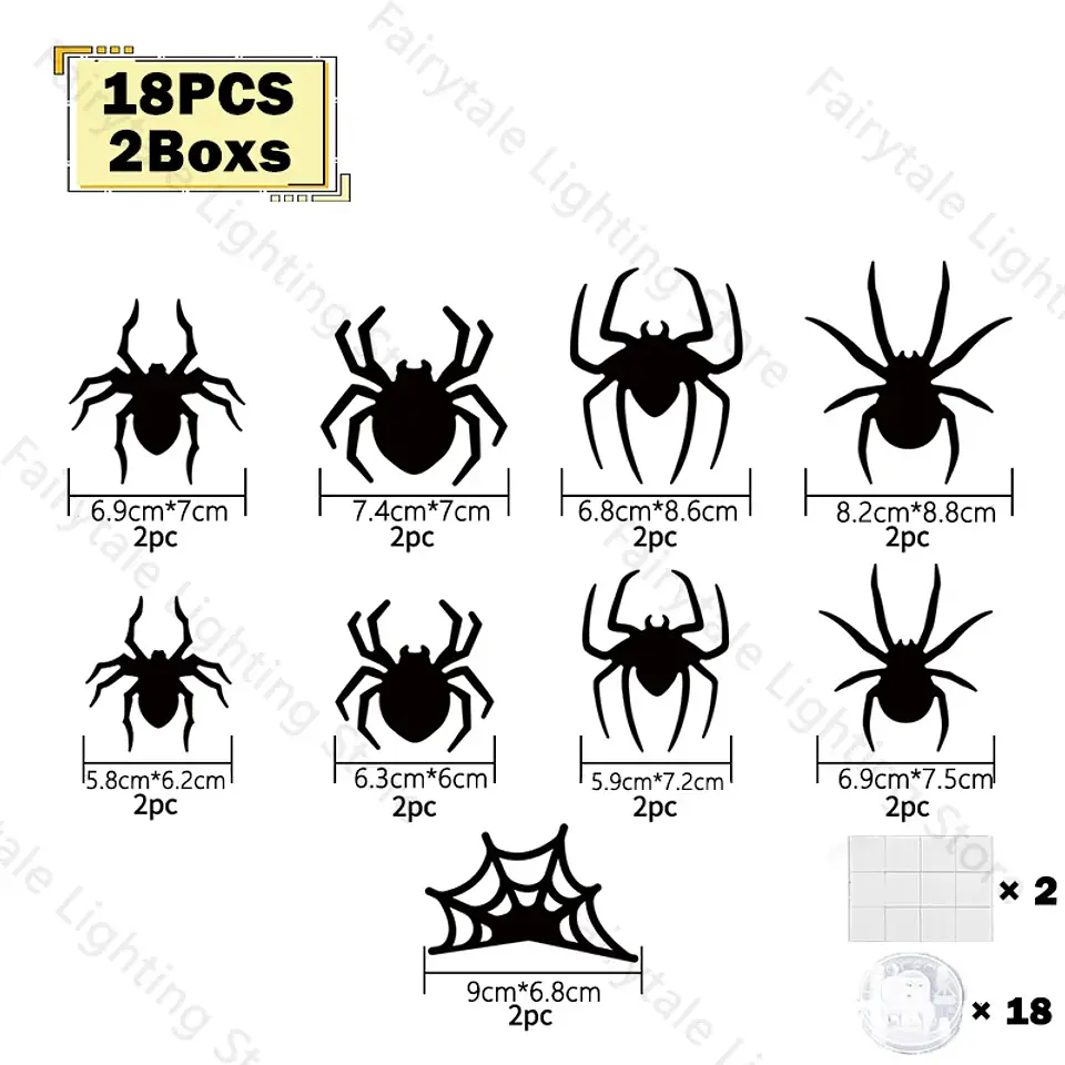 3D LED Bat Spider Night Light – Halloween Decor 8