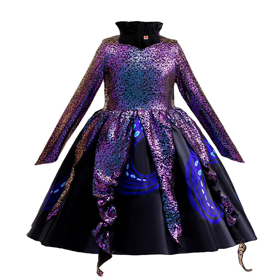 Sea Witch Octopus Costume Dress – Girls Halloween 2