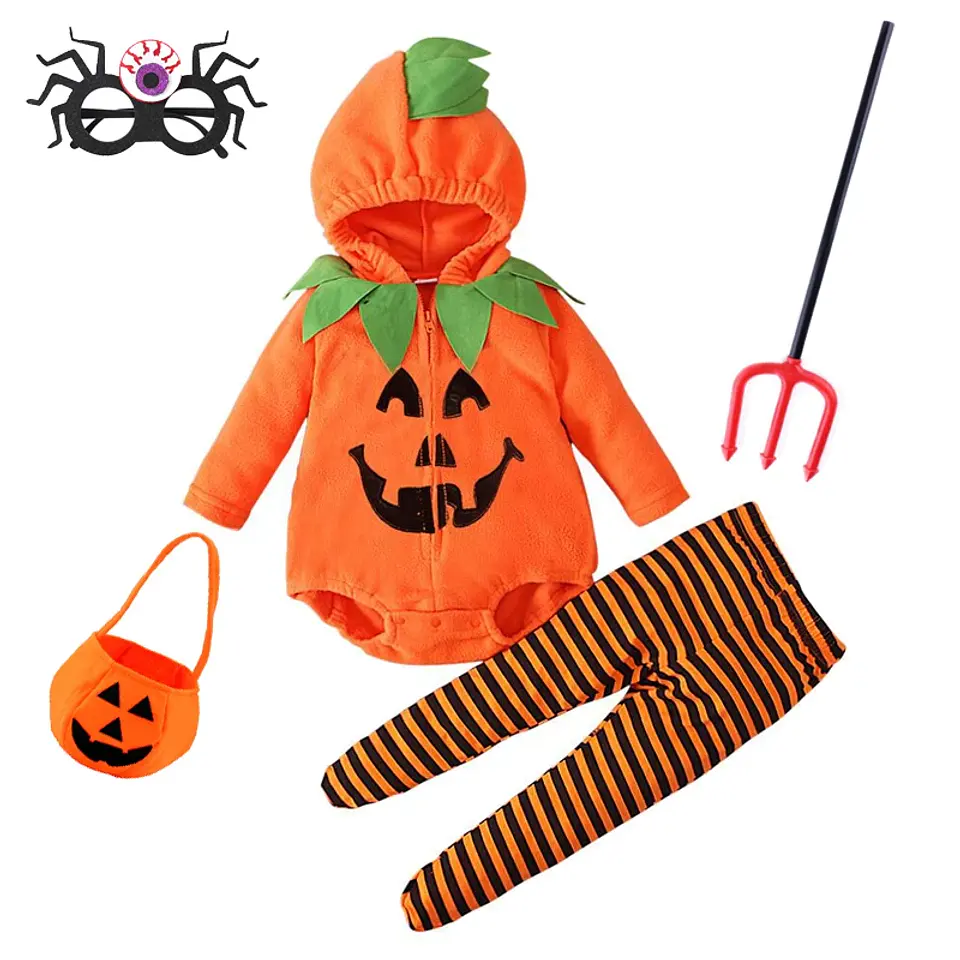 Pumpkin Cosplay Baby Costume – Halloween Jumpsuit 12