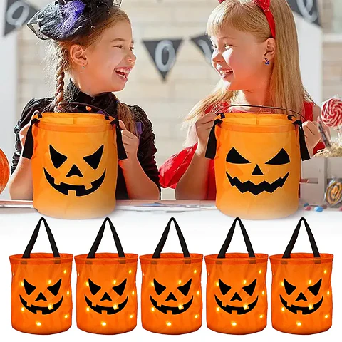 LED Glow-in-the-Dark Candy Bucket – Halloween