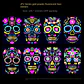 Fluorescent Face Tattoo Stickers – Halloween - thumbnail 10