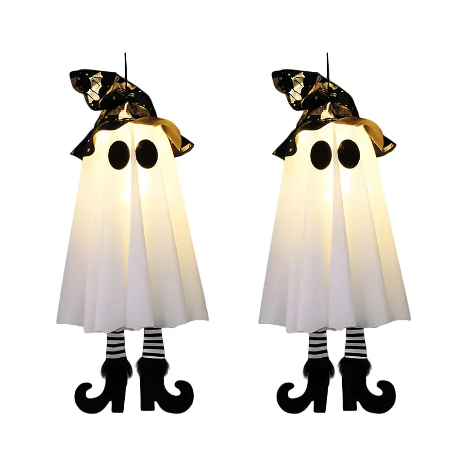 LED Light-Up Witch & Ghost Hanging Ornaments 8
