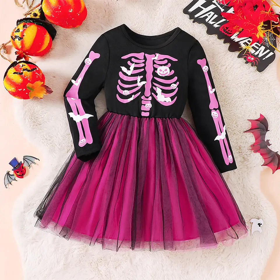Rainbow Skeleton Dress – Glow-in-Dark Halloween 7