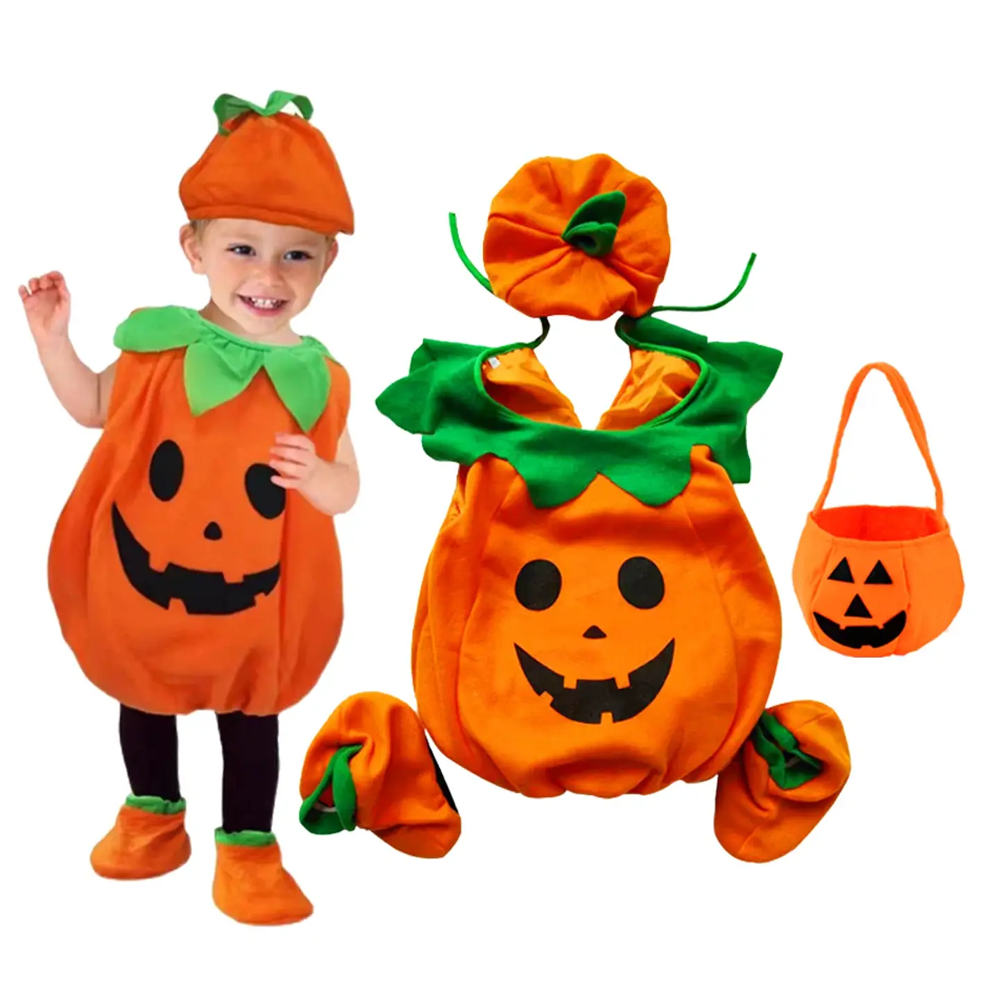 Pumpkin Baby Costume Set – Halloween Cosplay 7
