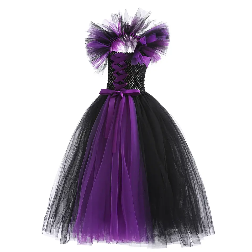 Deluxe Witch Costume Dress – Girls Halloween Cosplay 2
