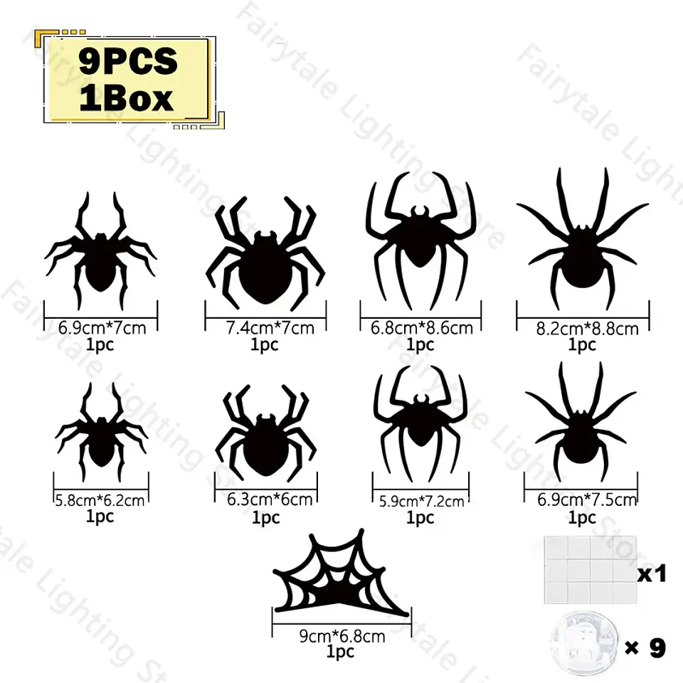 3D LED Bat Spider Night Light – Halloween Decor 9