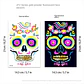 Fluorescent Face Tattoo Stickers – Halloween - thumbnail 12