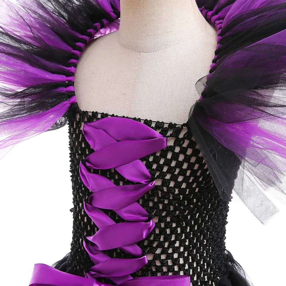 Deluxe Witch Costume Dress – Girls Halloween Cosplay 4