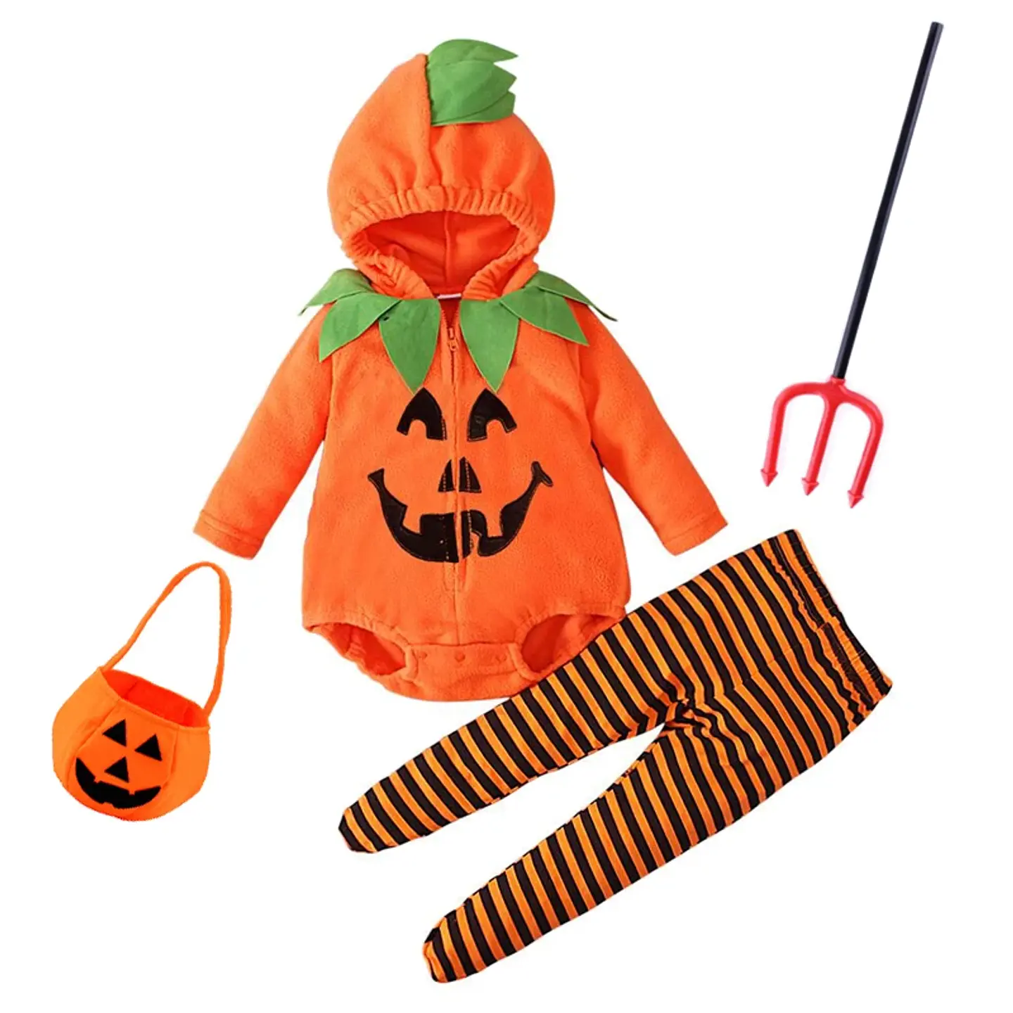 Pumpkin Cosplay Baby Costume – Halloween Jumpsuit 14