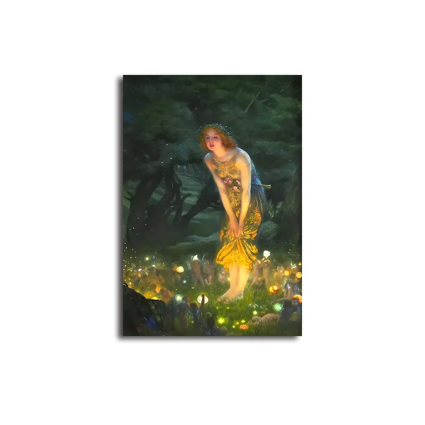 Retro Ghost Canvas Print – Halloween Wall Art 9