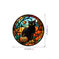 Static Glass Window Stickers – Halloween Castle & Cat - thumbnail 8