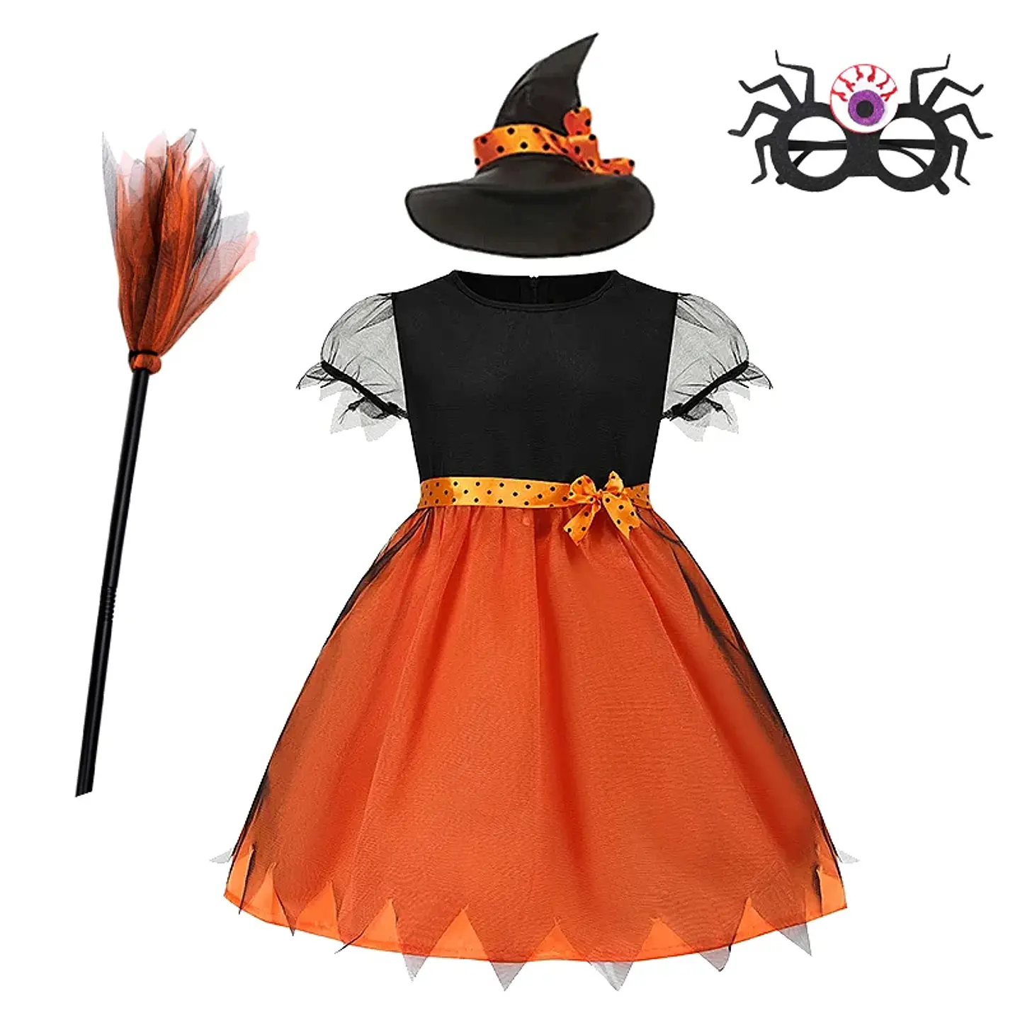 Witch Costume Set for Kids – Halloween Cosplay 8