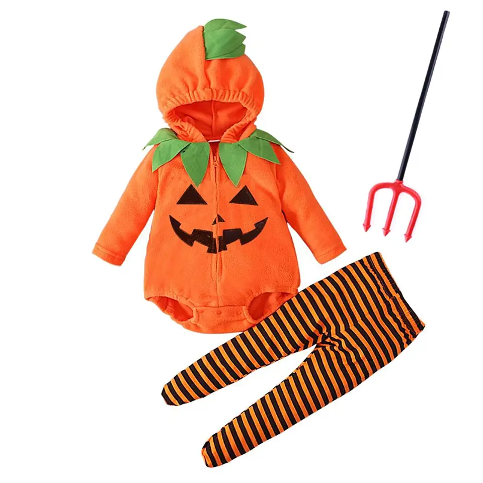 Pumpkin Cosplay Baby Costume – Halloween Jumpsuit 15