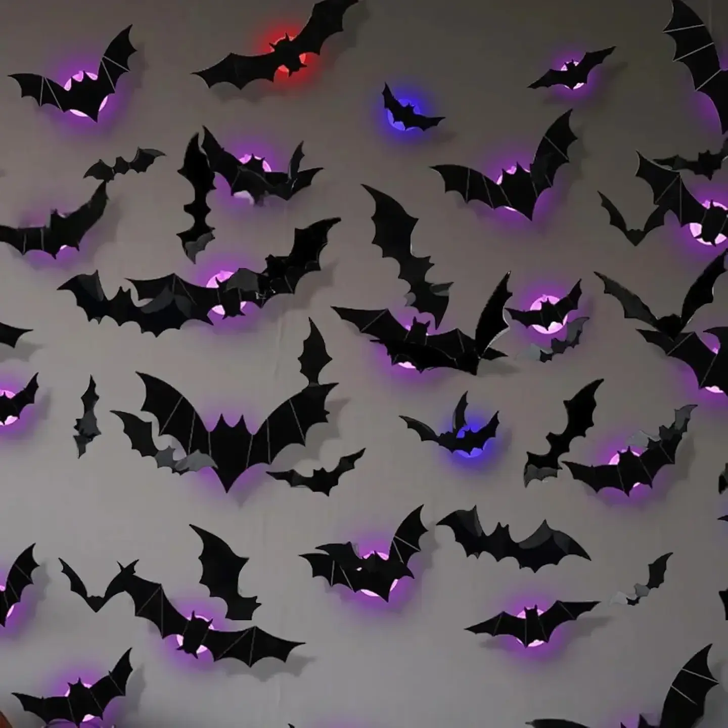 3D LED Bat Spider Night Light – Halloween Decor 11