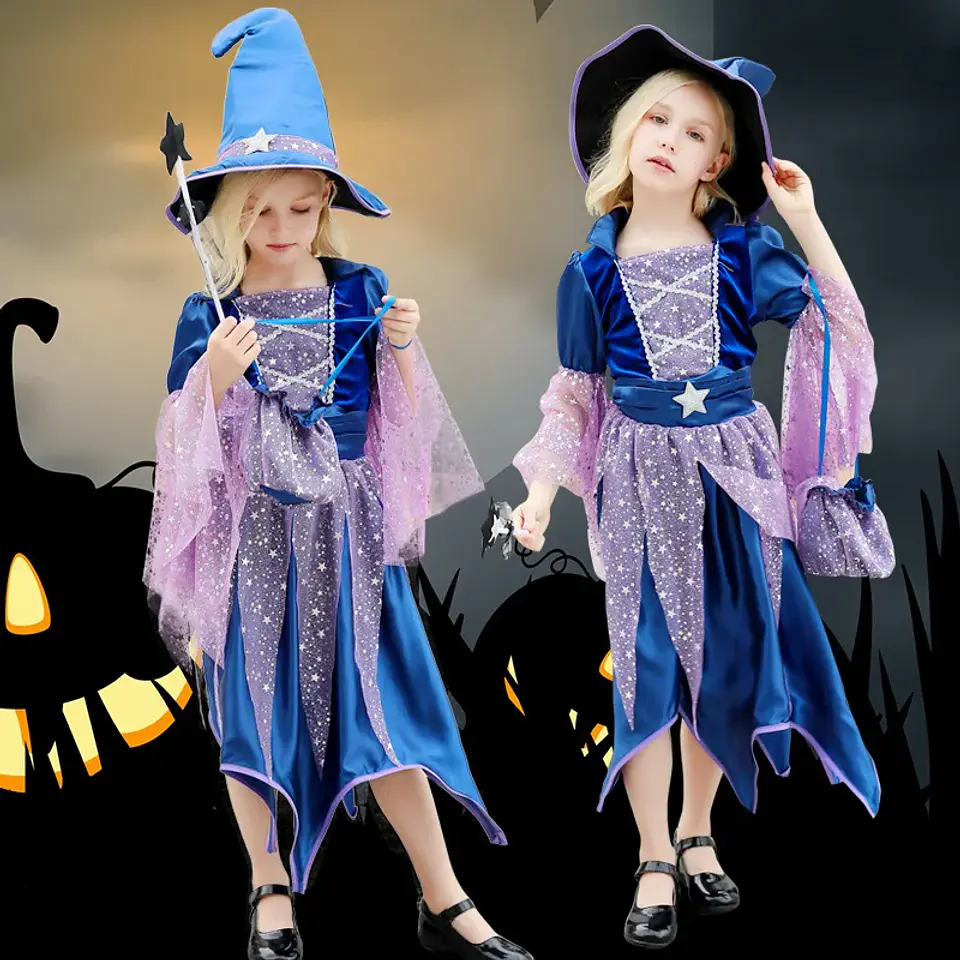 Witch Dress Costume Set – Halloween Girls Cosplay 2