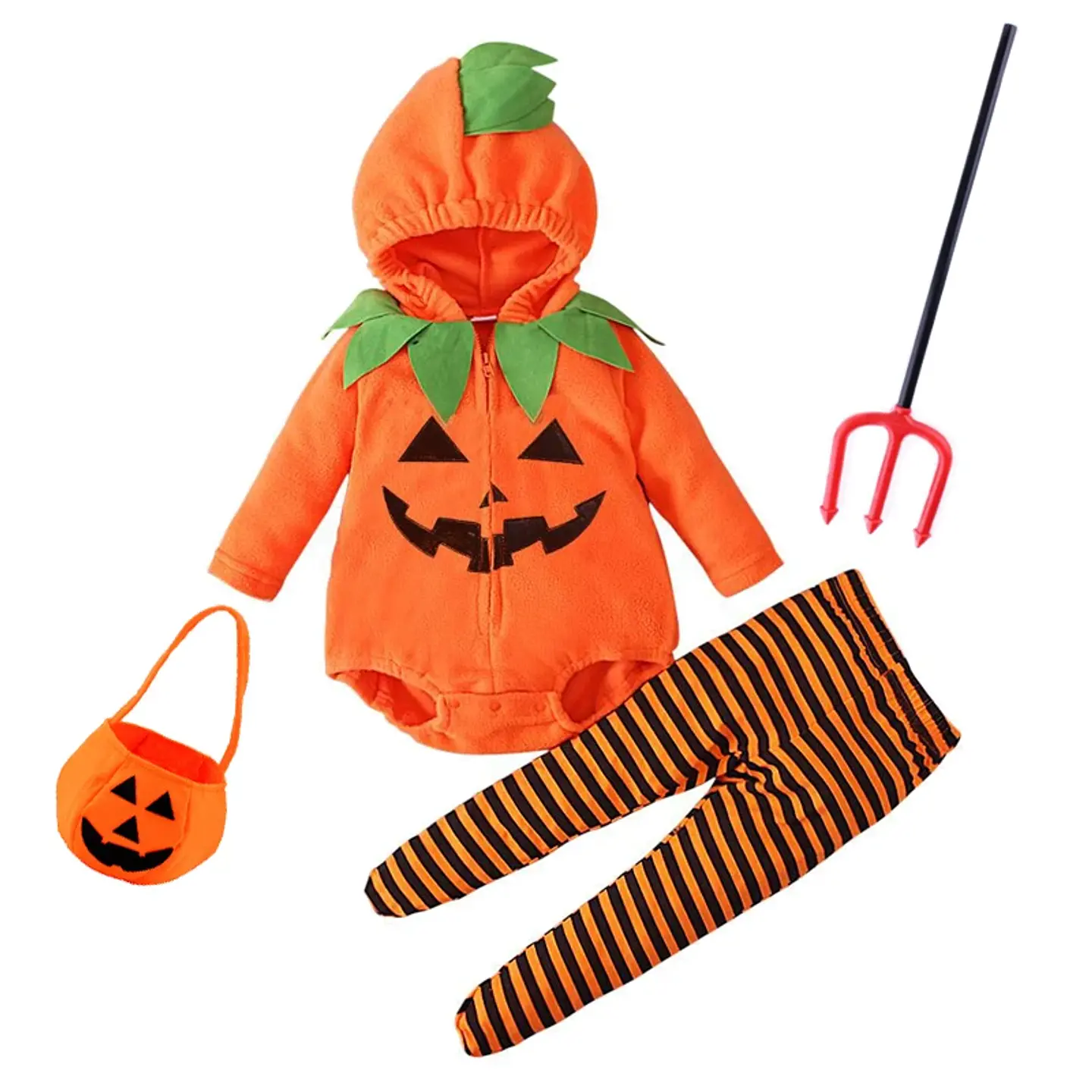 Pumpkin Cosplay Baby Costume – Halloween Jumpsuit 16