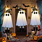 LED Light-Up Witch & Ghost Hanging Ornaments - thumbnail 12