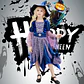 Witch Dress Costume Set – Halloween Girls Cosplay - thumbnail 3