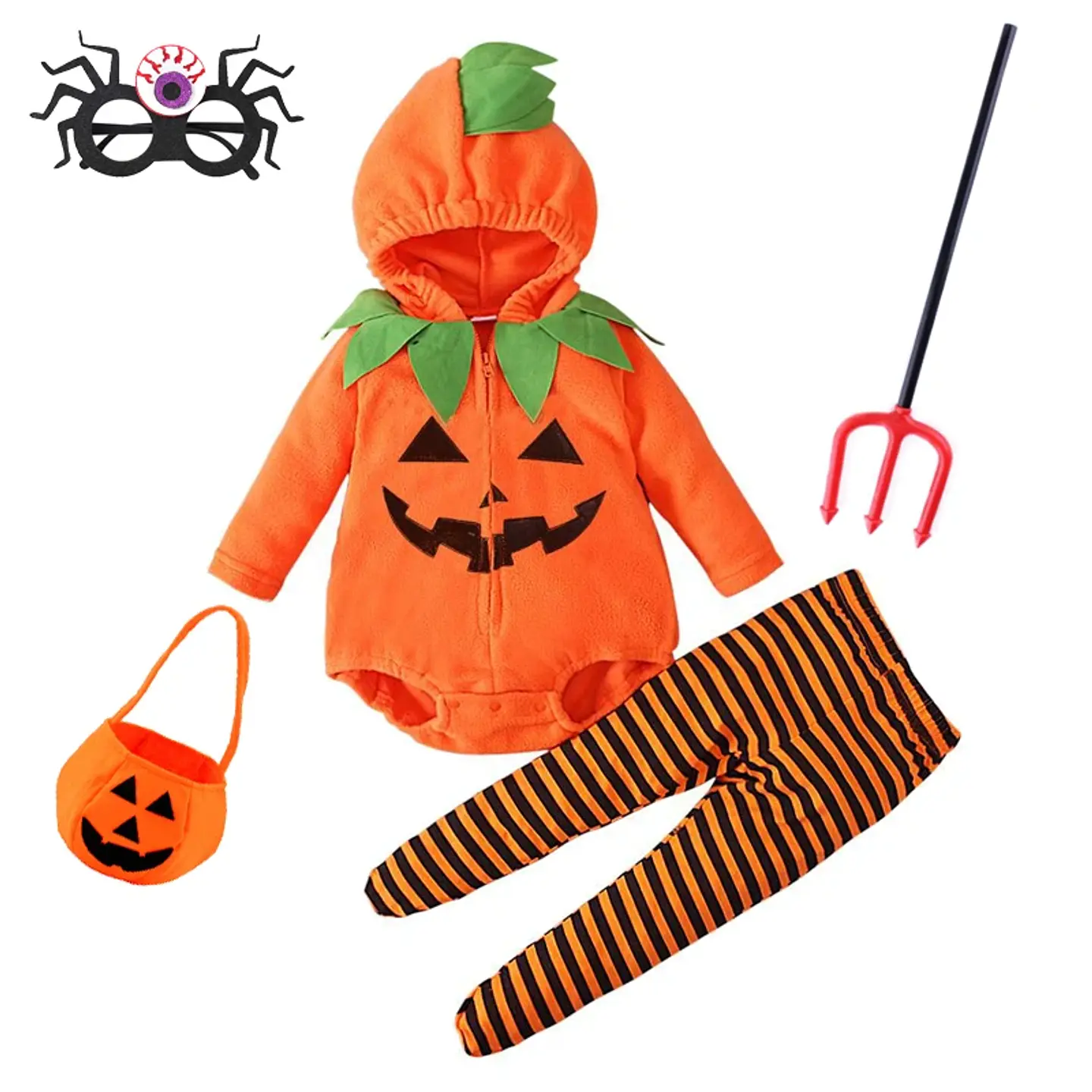 Pumpkin Cosplay Baby Costume – Halloween Jumpsuit 17