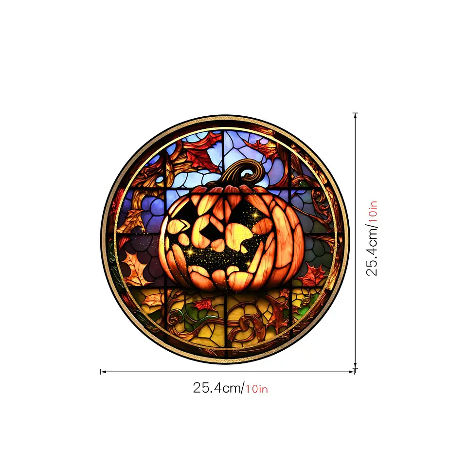 Static Glass Window Stickers – Halloween Castle & Cat 9