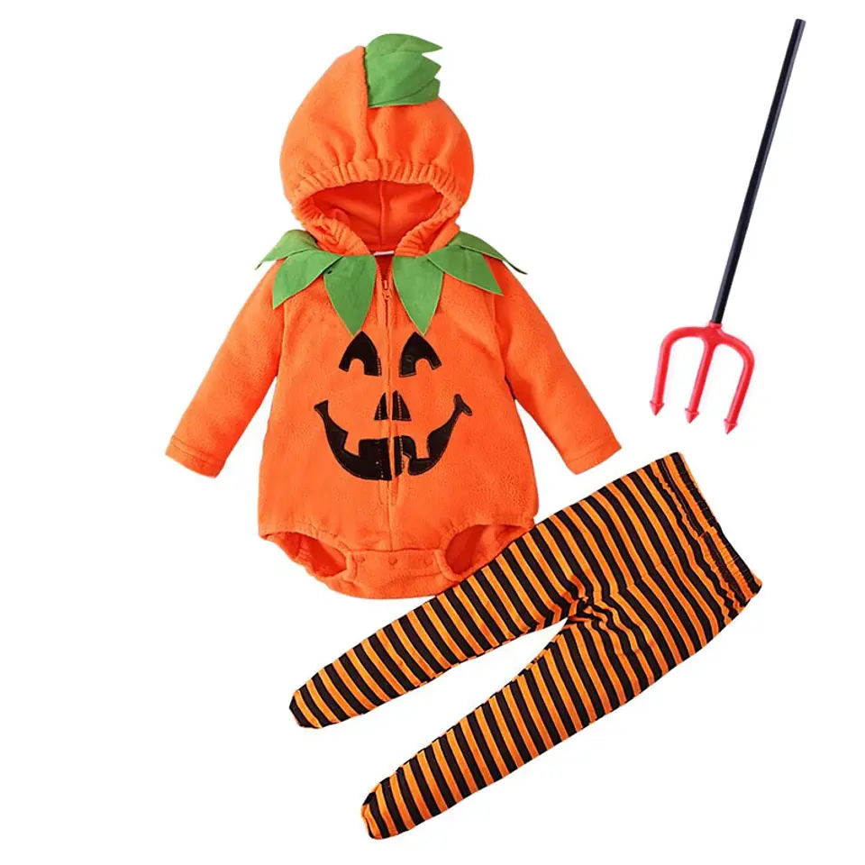 Pumpkin Cosplay Baby Costume – Halloween Jumpsuit 19