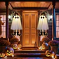 LED Light-Up Witch & Ghost Hanging Ornaments - thumbnail 14